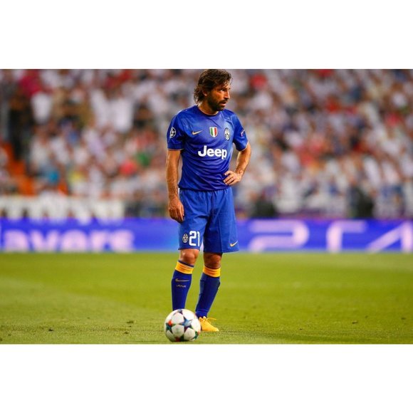 Pirlo Juventus 2014 2015 Away UEFA Soccer Jersey Shirt M SKU# 611078-472 - Picture 11 of 11
